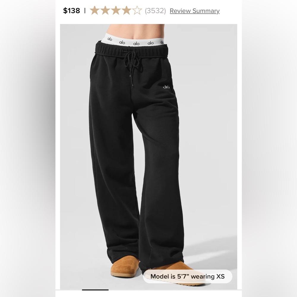 ALO Yoga Black Sweatpants